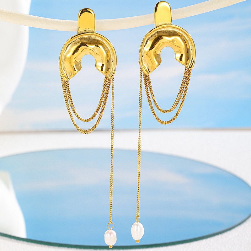 Ivanda Stainless steel heart earrings YHTSE-2501820