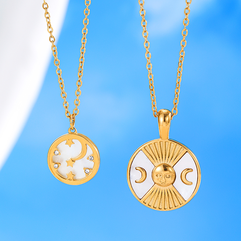 Ivanda Stainless steel shell necklace YHTSN-2501397