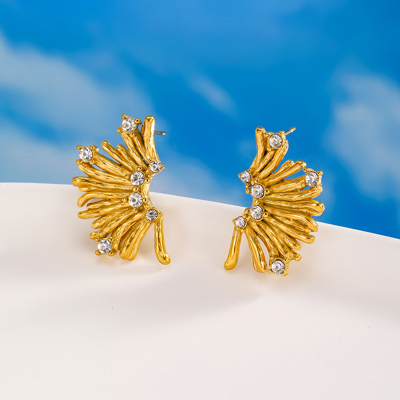 Ivanda Stainless steel diamond earrings YHTSE-2501826