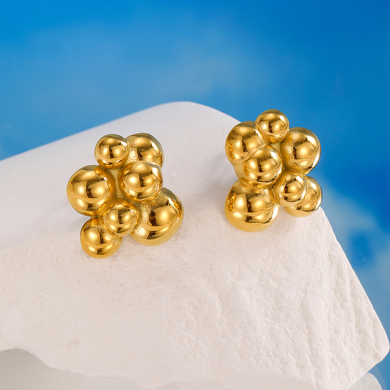 Ivanda Stainless steel grape stud earrings earrings YHTSE-2501891