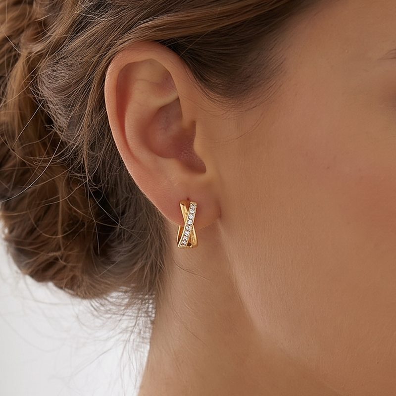 Ivanda Gold Dangle Earrings Stainless Steel YHTSE-260517 - view 5