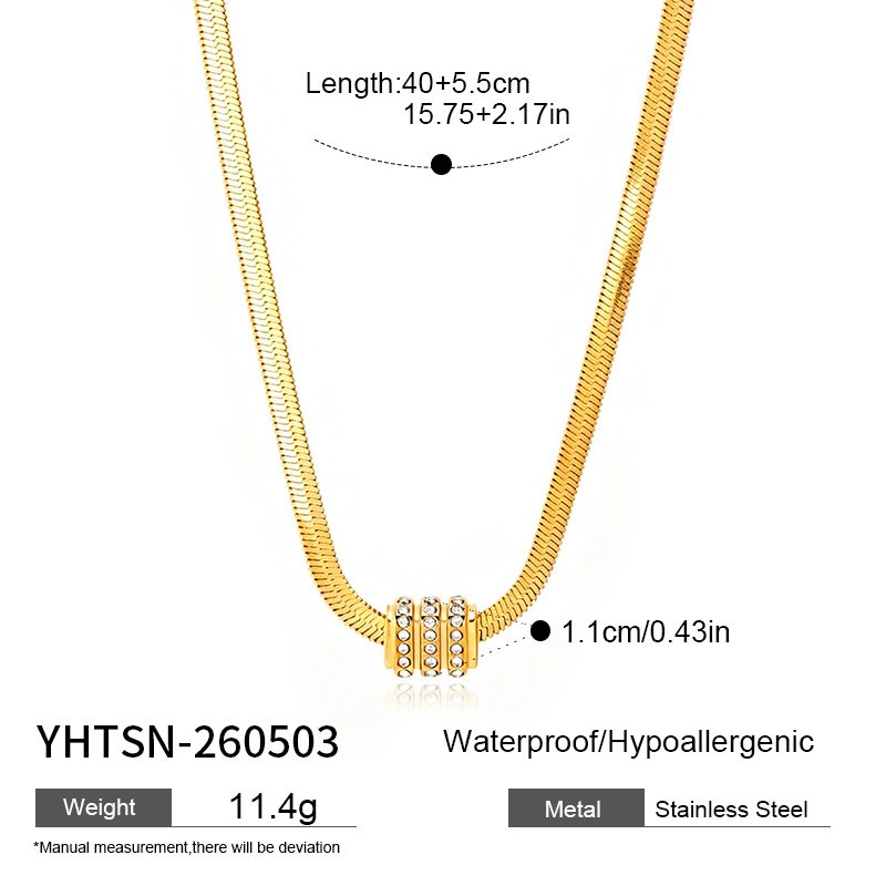 Ivanda Gold Stainless Steel Pendant Necklace YHTSN-260503 Ivanda Gold Stainless Steel Pendant Necklace YHTSN-260503 - view 1