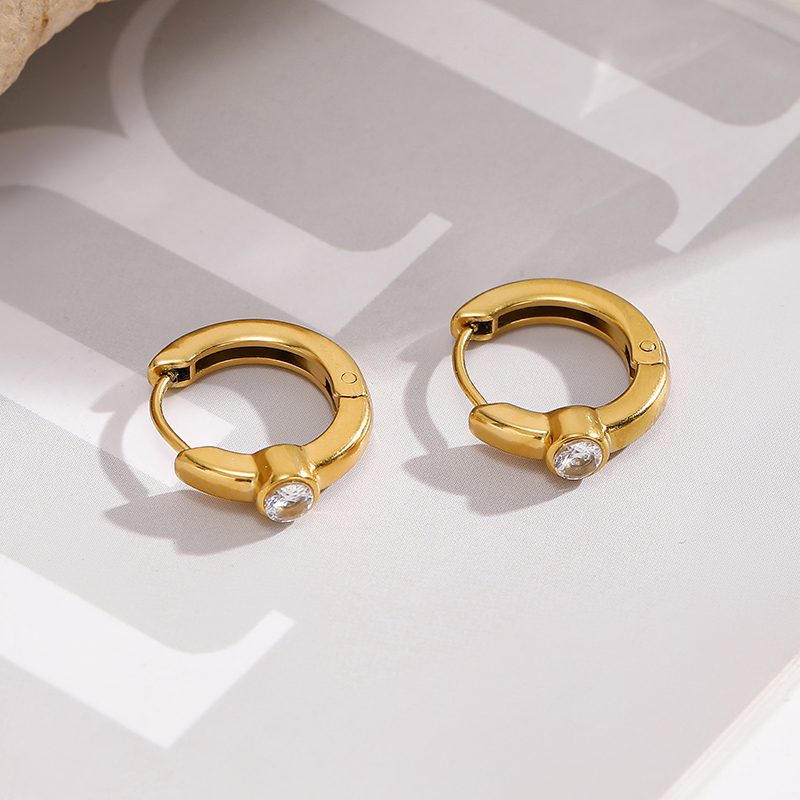Ivanda Gold Accent Earrings Stainless Steel YHTSE-260534 Ivanda Gold Accent Earrings Stainless Steel YHTSE-260534 - view 3