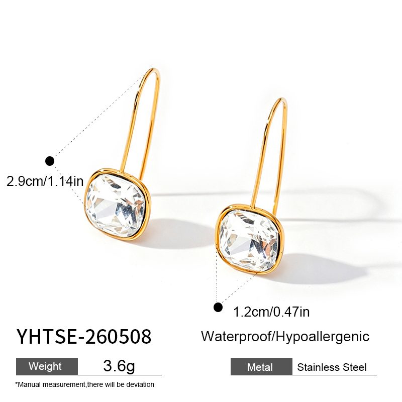 Ivanda Mini Gold Hoop Earrings Stainless Steel YHTSE-260508 - view 1