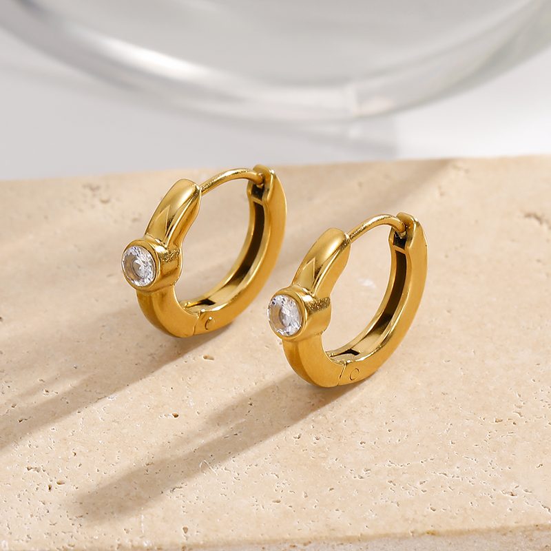 Ivanda Gold Accent Earrings Stainless Steel YHTSE-260534 Ivanda Gold Accent Earrings Stainless Steel YHTSE-260534 - view 2