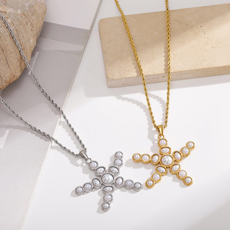 Ivanda Gold Stainless Steel Necklace YHTSN-260806 - view 4