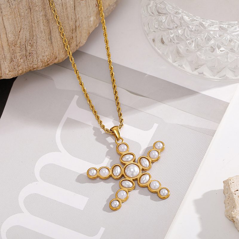 Ivanda Gold Stainless Steel Necklace YHTSN-260806 - view 6