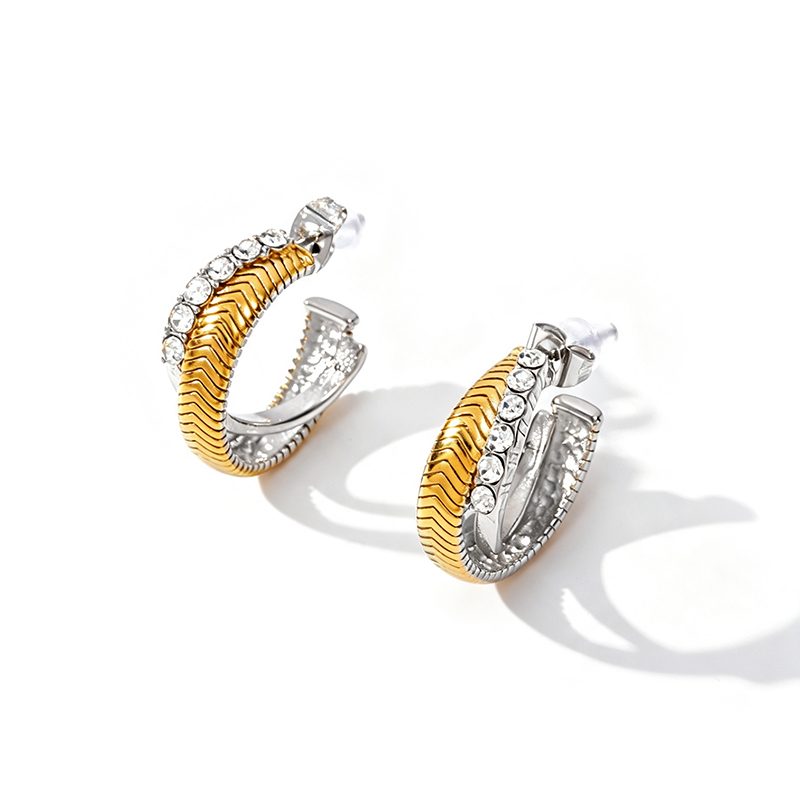 Ivanda Chunky Geometric Drop Earrings Gold YHTSE-260502 Ivanda Chunky Geometric Drop Earrings Gold YHTSE-260502 - view 4