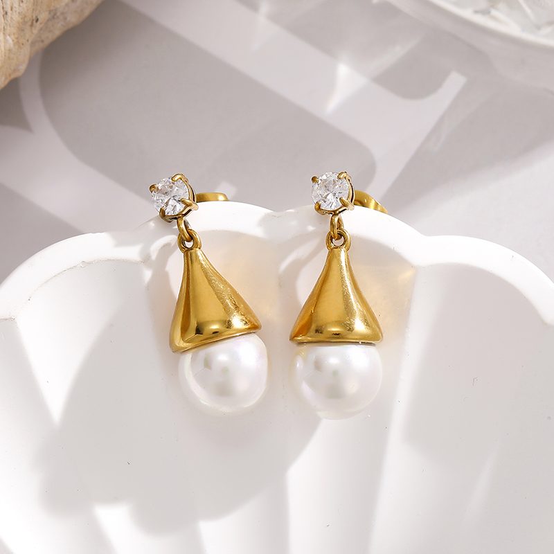 Ivanda Gold Everyday Earrings Stainless Steel YHTSE-260535 - view 3