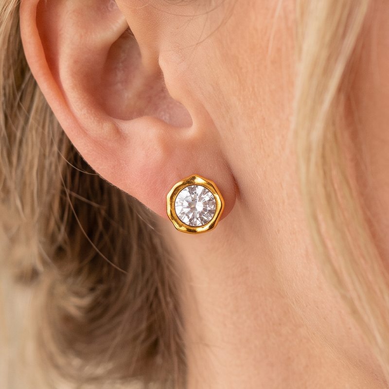 Ivanda Gold Hoop Earrings Stainless Steel YHTSE-260518 Ivanda Gold Hoop Earrings Stainless Steel YHTSE-260518 - view 5