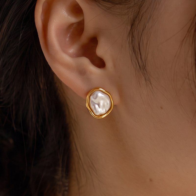 Ivanda Gold Charm Earrings Stainless Steel YHTSE-260526 Ivanda Gold Charm Earrings Stainless Steel YHTSE-260526 - view 5