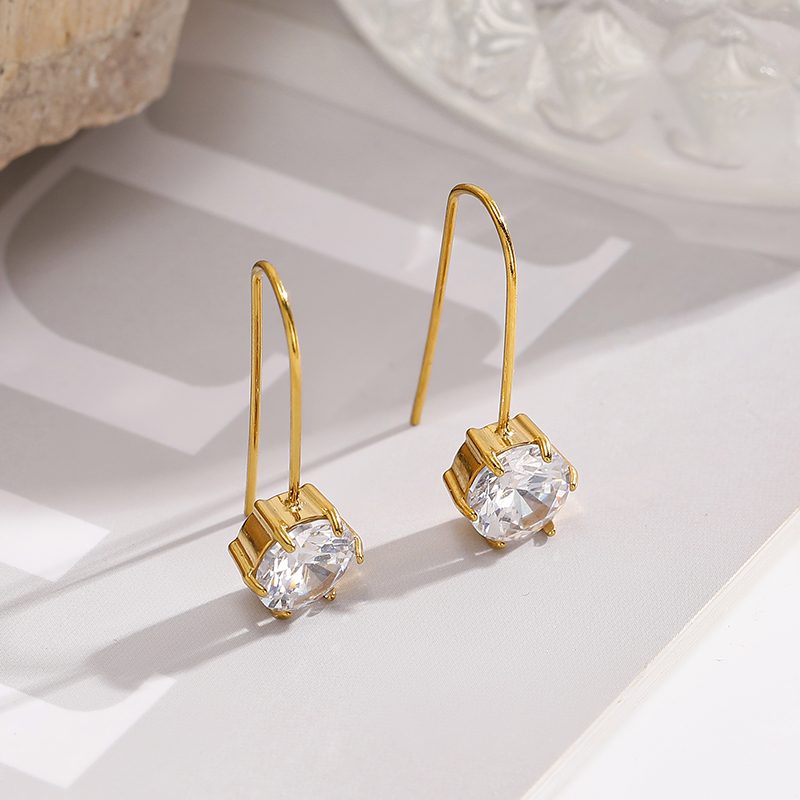 Ivanda Gold Drop Earrings Stainless Steel YHTSE-260509 Ivanda Gold Drop Earrings Stainless Steel YHTSE-260509 - view 3