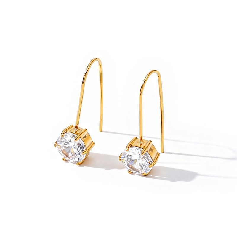 Ivanda Gold Drop Earrings Stainless Steel YHTSE-260509 Ivanda Gold Drop Earrings Stainless Steel YHTSE-260509 - view 4