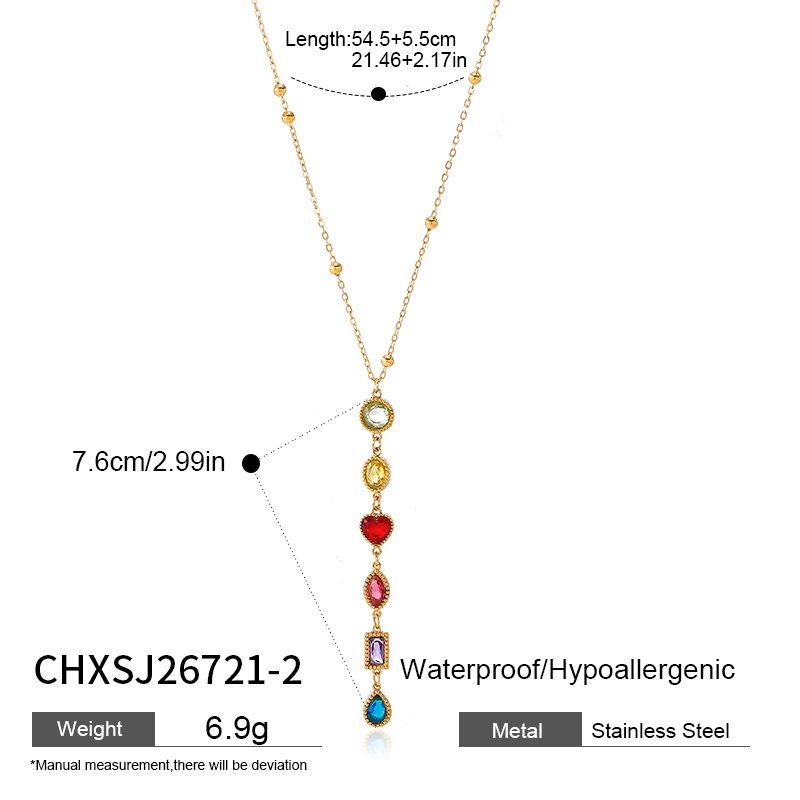 Ivanda Star Charm Necklace Two-Tone Stainless Steel CHXSJ26721 - view 2