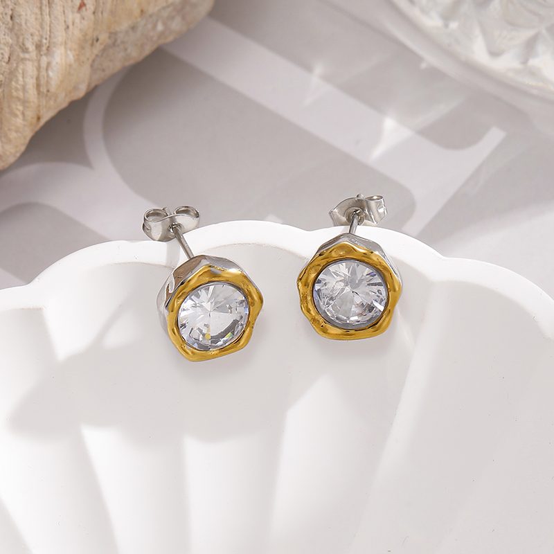 Ivanda Gold Hoop Earrings Stainless Steel YHTSE-260518 Ivanda Gold Hoop Earrings Stainless Steel YHTSE-260518 - view 2