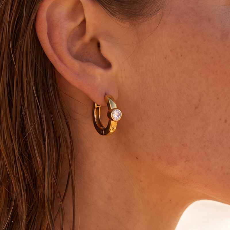 Ivanda Gold Accent Earrings Stainless Steel YHTSE-260534 Ivanda Gold Accent Earrings Stainless Steel YHTSE-260534 - view 5