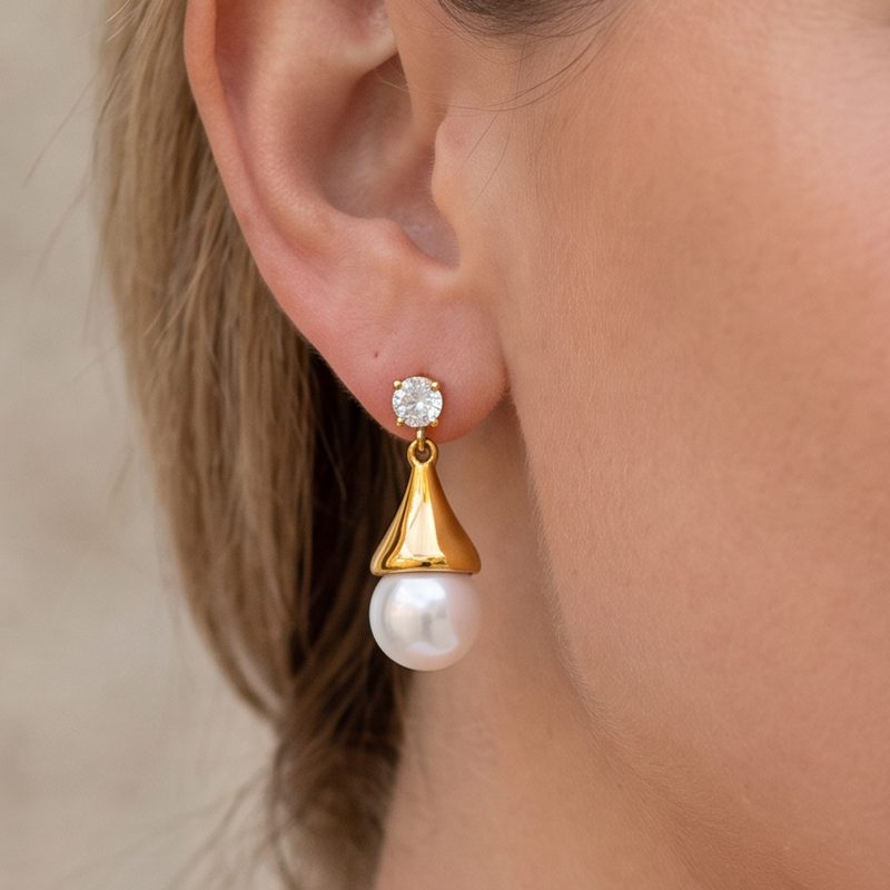 Ivanda Gold Everyday Earrings Stainless Steel YHTSE-260535 - view 5