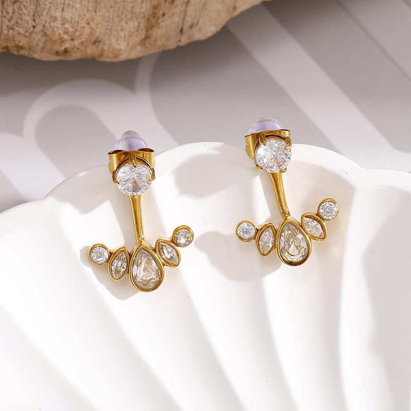 Ivanda Gold Everyday Earrings Stainless Steel YHTSE-260838 - view 6