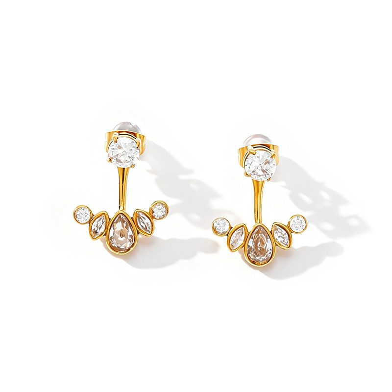 Ivanda Gold Everyday Earrings Stainless Steel YHTSE-260838 - view 3