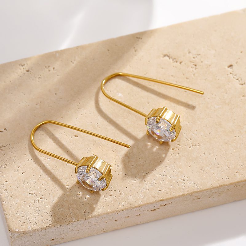 Ivanda Gold Drop Earrings Stainless Steel YHTSE-260509 Ivanda Gold Drop Earrings Stainless Steel YHTSE-260509 - view 2