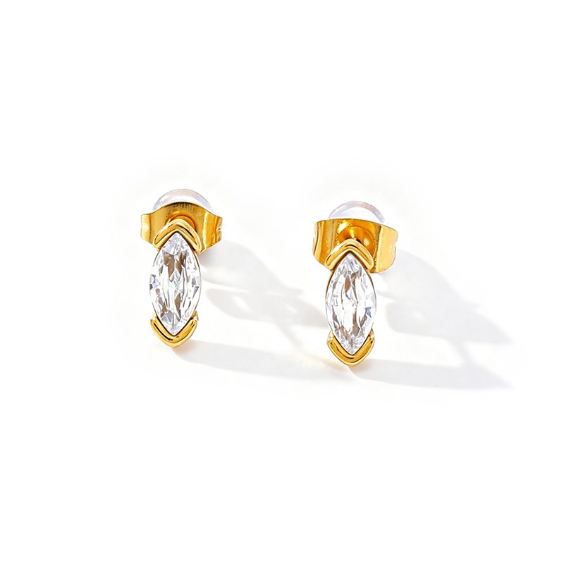 Ivanda Gold Statement Earrings Stainless Steel YHTSE-260837 Ivanda Gold Statement Earrings Stainless Steel YHTSE-260837 - view 4