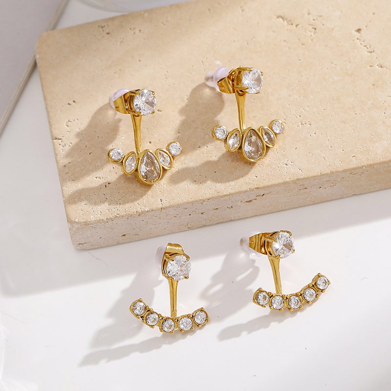 Ivanda Gold Everyday Earrings Stainless Steel YHTSE-260838 - view 4
