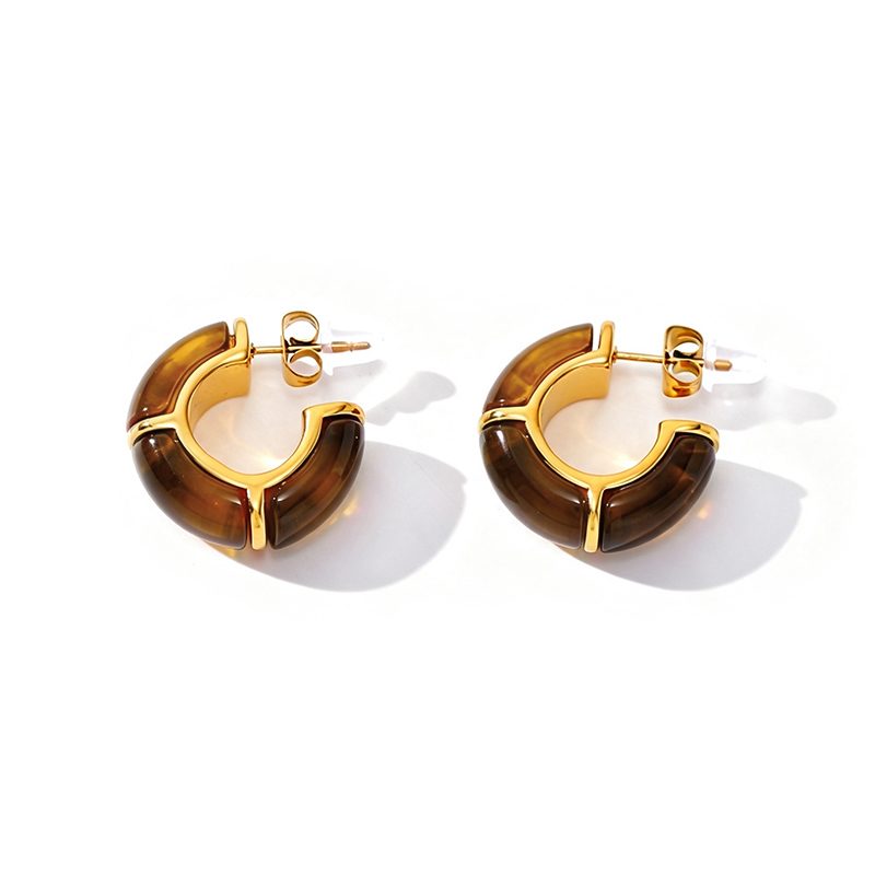 Ivanda Gold Drop Earrings Stainless Steel YHTSE-260836 Ivanda Gold Drop Earrings Stainless Steel YHTSE-260836 - view 2