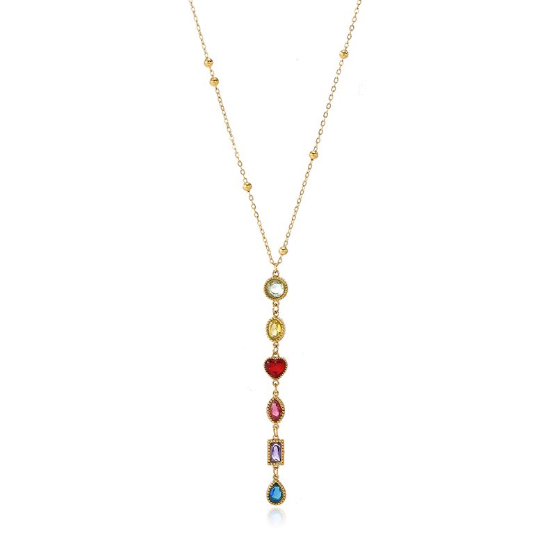 Ivanda Star Charm Necklace Two-Tone Stainless Steel CHXSJ26721 - view 5