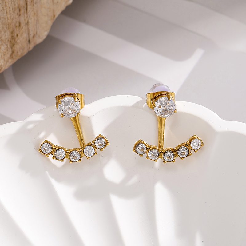 Ivanda Gold Everyday Earrings Stainless Steel YHTSE-260838 - view 5