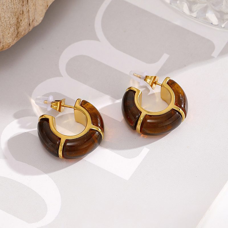 Ivanda Gold Drop Earrings Stainless Steel YHTSE-260836 Ivanda Gold Drop Earrings Stainless Steel YHTSE-260836 - view 5