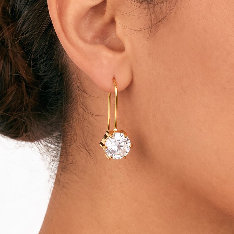 Ivanda Gold Drop Earrings Stainless Steel YHTSE-260509 Ivanda Gold Drop Earrings Stainless Steel YHTSE-260509 - view 5