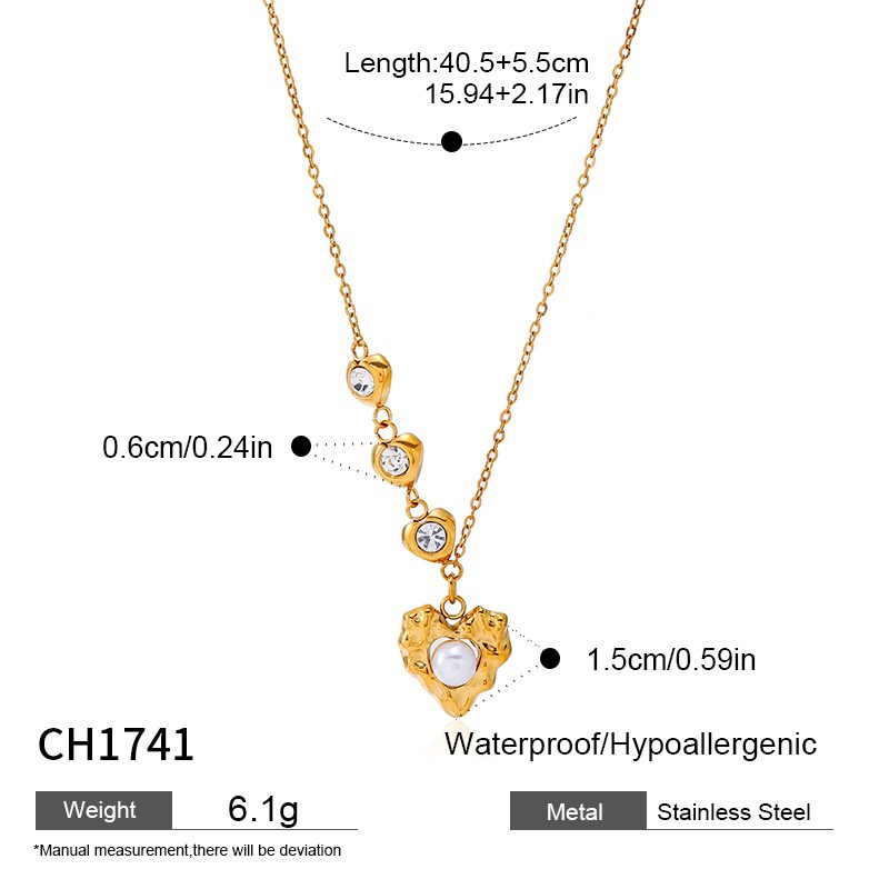 Ivanda Engraved Tag Pendant Necklace Gold Stainless Steel CH1067-1 Ivanda Engraved Tag Pendant Necklace Gold Stainless Steel CH1067-1 - view 3