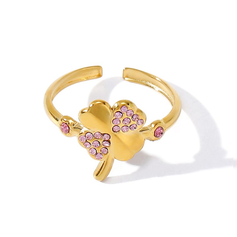 Ivanda Clover Ring Gold Stainless Steel YWD2-R26062075-1 Ivanda Clover Ring Gold Stainless Steel YWD2-R26062075-1 - view 5