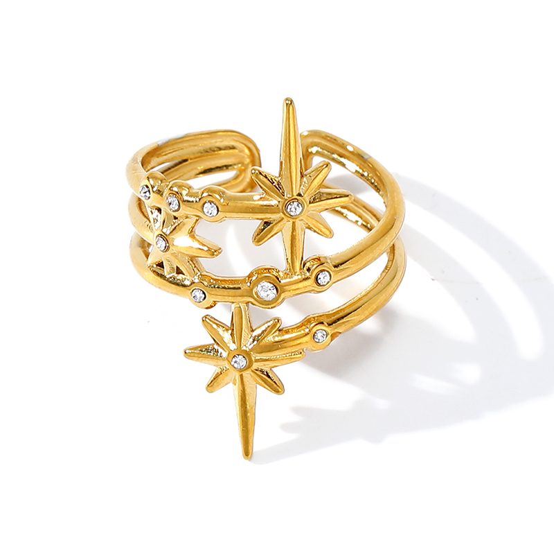 Ivanda North Star Double Band Ring Gold YWD2-R26062071-1 Ivanda North Star Double Band Ring Gold YWD2-R26062071-1 - view 5