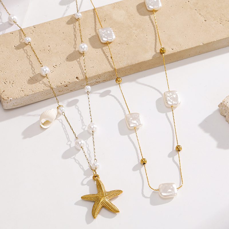 Ivanda Cube Crystal Station Necklace Long Gold CHZRK616-9 - view 6