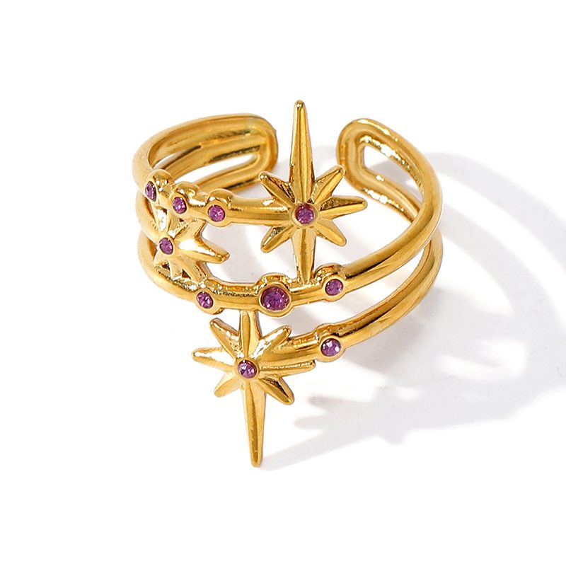 Ivanda North Star Double Band Ring Gold YWD2-R26062071-1 Ivanda North Star Double Band Ring Gold YWD2-R26062071-1 - view 6