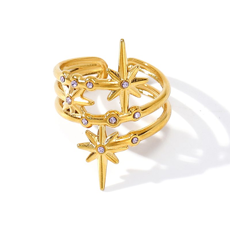 Ivanda North Star Double Band Ring Gold YWD2-R26062071-1 Ivanda North Star Double Band Ring Gold YWD2-R26062071-1 - view 4