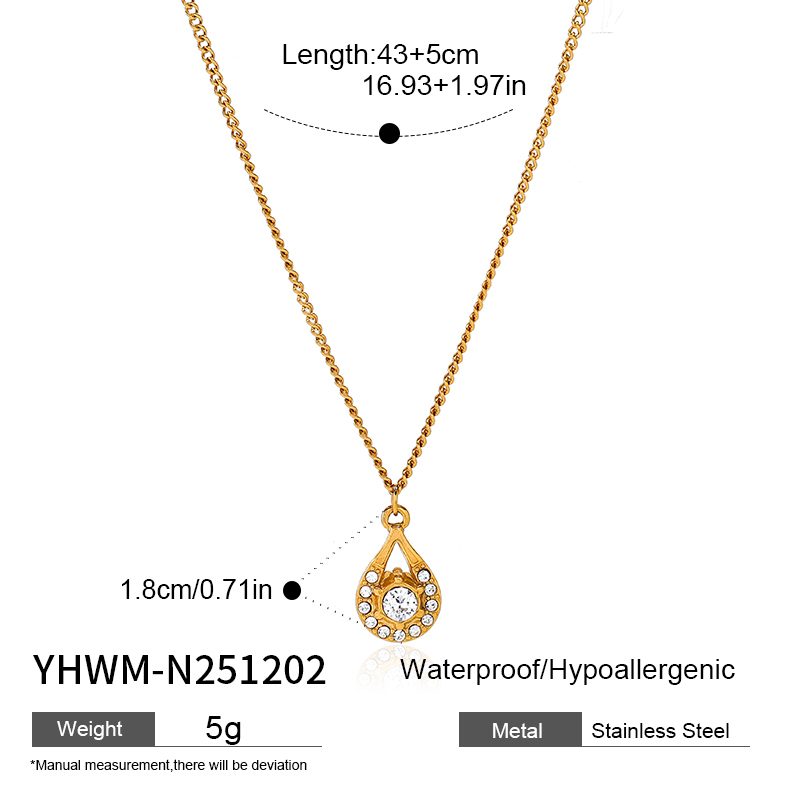 Ivanda Bow Pendant Necklace Pearl Drop Gold YHWM-N251201 Ivanda Bow Pendant Necklace Pearl Drop Gold YHWM-N251201 - view 2