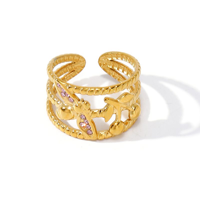 Ivanda Starfish Wide Band Ring Gold Stainless YWD2-R26062081 Ivanda Starfish Wide Band Ring Gold Stainless YWD2-R26062081 - view 4