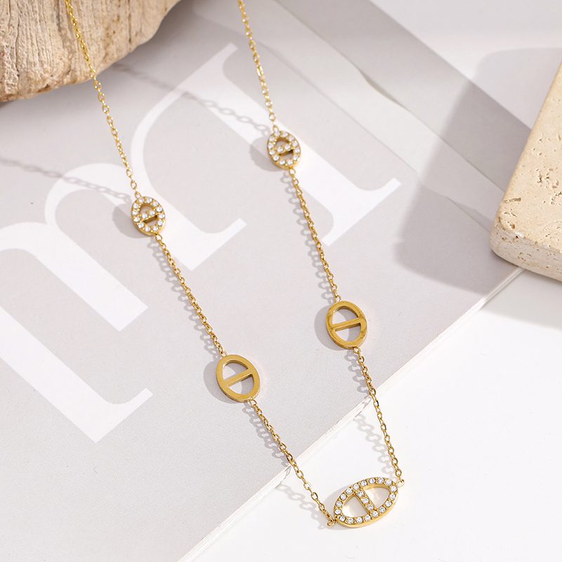 Ivanda Mariner Link Station Necklace Gold CHZRK616-15 - view 4