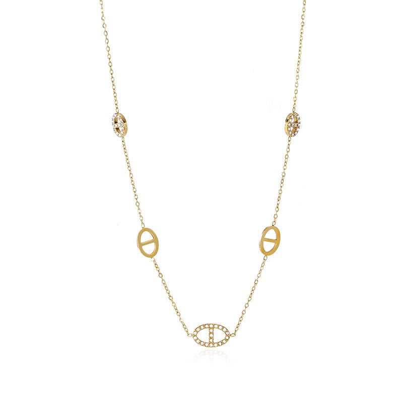 Ivanda Mariner Link Station Necklace Gold CHZRK616-15 - view 2