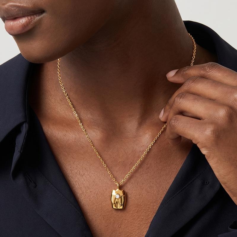 Ivanda Vintage Coin Pendant Necklace PVD 18K Gold Plated Stainless Steel CHGXL-2123-J Ivanda Vintage Coin Pendant Necklace PVD 18K Gold Plated Stainless Steel CHGXL-2123-J - view 3