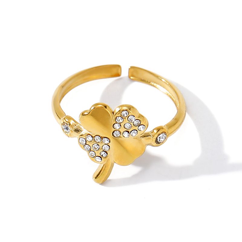 Ivanda Clover Ring Gold Stainless Steel YWD2-R26062075-1 Ivanda Clover Ring Gold Stainless Steel YWD2-R26062075-1 - view 4