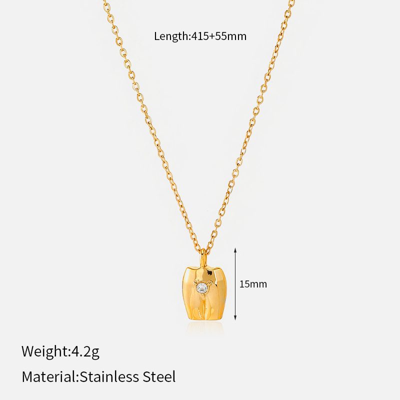 Ivanda Vintage Coin Pendant Necklace PVD 18K Gold Plated Stainless Steel CHGXL-2123-J Ivanda Vintage Coin Pendant Necklace PVD 18K Gold Plated Stainless Steel CHGXL-2123-J - view 6