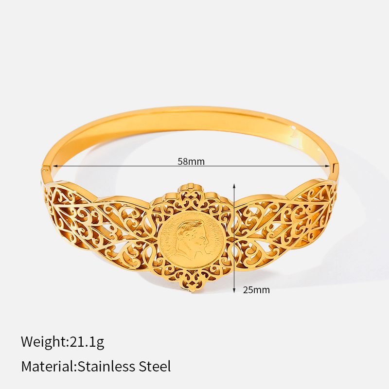 Ivanda Pavé Starfish Bangle Gold CHOB-1976-J-W - view 4