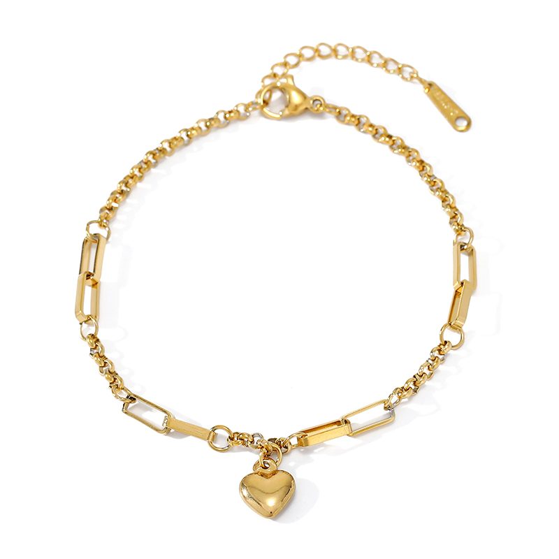 Ivanda Puffed Heart Bracelet Gold Beads CHOFS-0334-J - view 6