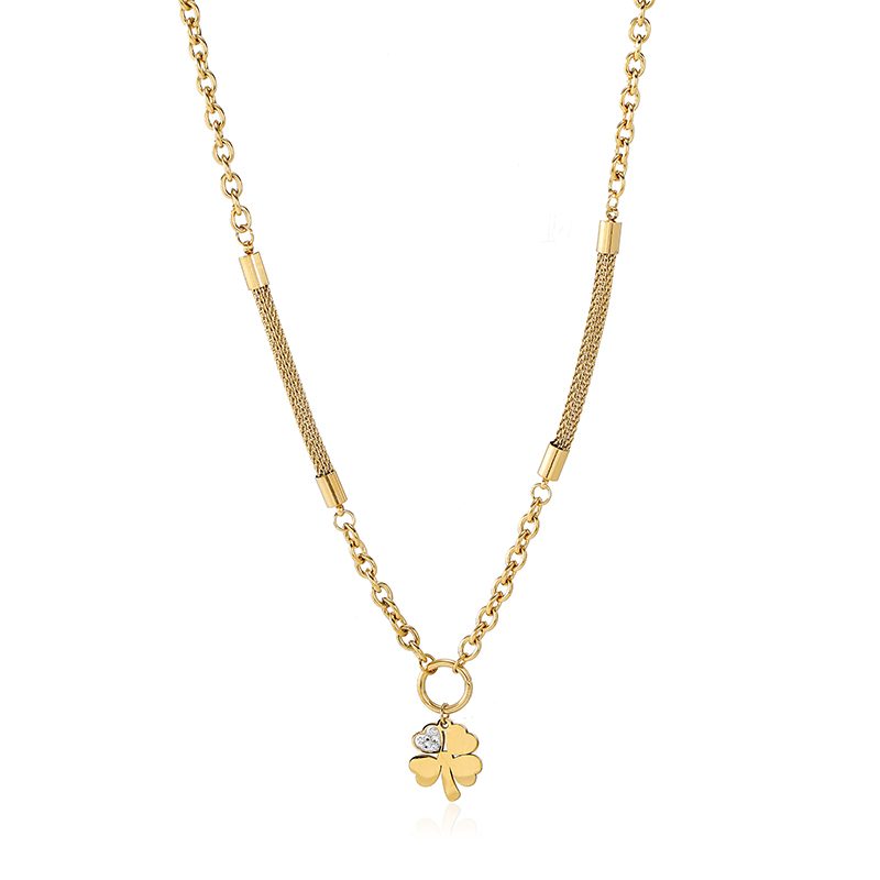 Ivanda Long Charm Cluster Necklace Gold CHOFXL-0533-J - view 6