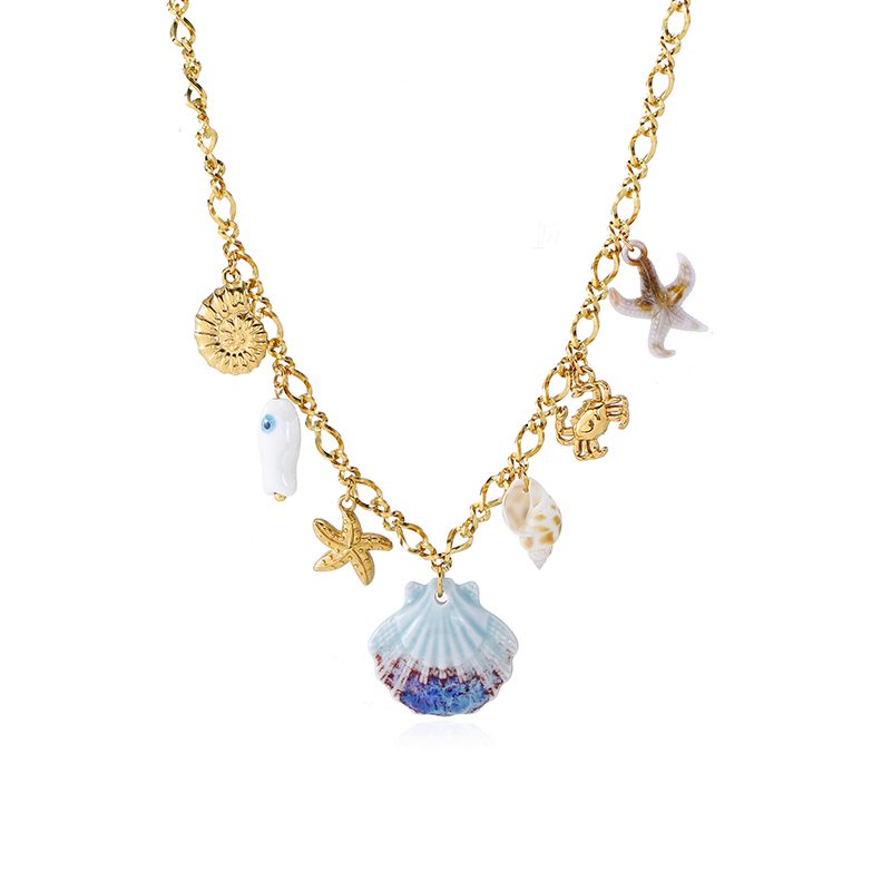 Ivanda Fruit Salad Charm Necklace Gold CHXL02076-1 - view 6
