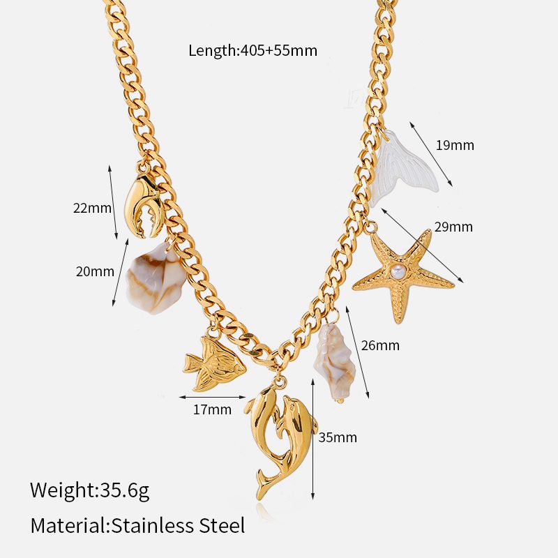 Ivanda Fruit Salad Charm Necklace Gold CHXL02076-1 - view 4