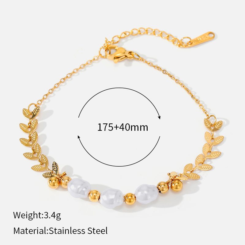 Ivanda Crystal Heart Chain Bracelet Gold CHOS-0852-J-W Ivanda Crystal Heart Chain Bracelet Gold CHOS-0852-J-W - view 2